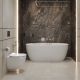 Унитаз подвесной безободковый с сиденьем и смывом TORNADO BelBagno AMANDA-TOR BB051CH-TOR-FC/SC