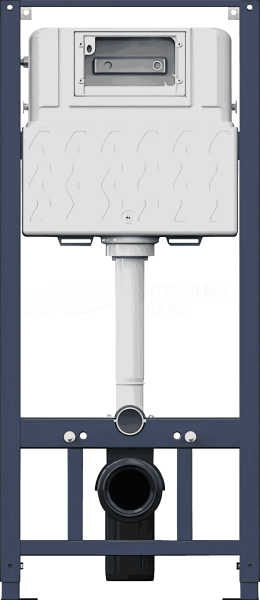 Система инсталляции для унитазов AM.PM Pro I012704.9001 с клавишей Pro L, белый