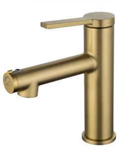Смеситель для раковины Wonzon & Woghand WW-H1017-BG с функцией полоскания брашированное золото Смеситель для раковины Wonzon & Woghand WW-H1017-BG с функцией полоскания брашированное золото