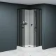 Душевая кабина RGW 381320899-34 90x90 см профиль чёрный стекло тонированное