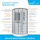 Душевая кабина RGW AN-208B 381320888-14 80x80 см профиль чёрный стекло прозрачное