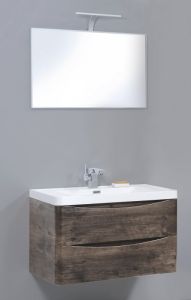 Тумба под раковину BelBagno подвесная 80x45см Rovere Moro ANCONA-N-800-2C-SO-RW