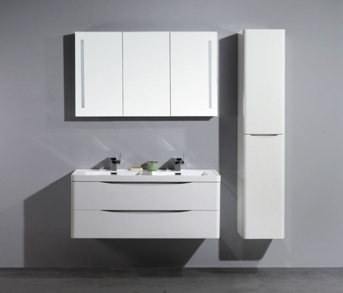 Тумба под раковину BelBagno подвесная 120x45см Bianco Lucido ANCONA-N-1200-2C-SO-2-BL