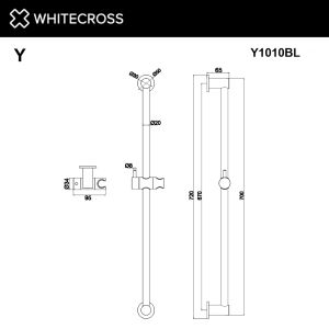 Штанга для душа WHITECROSS Y1010GL золото