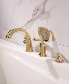 Смеситель на борт ванны Rose R0212E золото Смеситель на борт ванны Rose R0212E золото