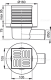 Сливной трап AlcaPlast 105 ? 105/50мм решетка - хром APV31