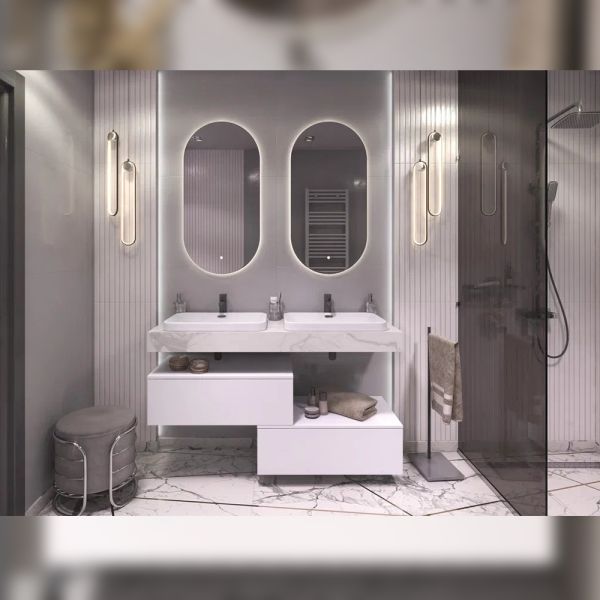 Тумба подвесная без столешницы Velvex Unit tp.UNI.80.1Y белый матовый, 80 см