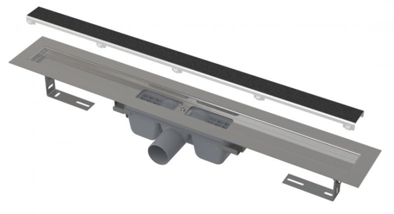 Душевой лоток AlcaPlast с решеткой под кладку плитки 55см хром APZ15-550