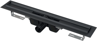 Душевой лоток AlcaPlast чёрный матовый 300мм APZ1BLACK-300 Душевой лоток AlcaPlast чёрный матовый 300мм APZ1BLACK-300