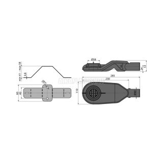 Сифон AlcaPlast DN40 экстра низкий и комплект регулируемых но APZ-S6