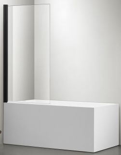 Шторка на ванну Aquatek AQ DEL SBA 08015BL 80см чёрный