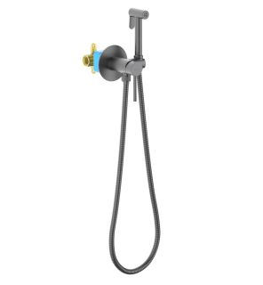 Гигиенический душ со смесителем Aquatek Европа AQ1021BGM шлифованное чёрный хром Гигиенический душ со смесителем Aquatek Европа AQ1021BGM шлифованное чёрный хром