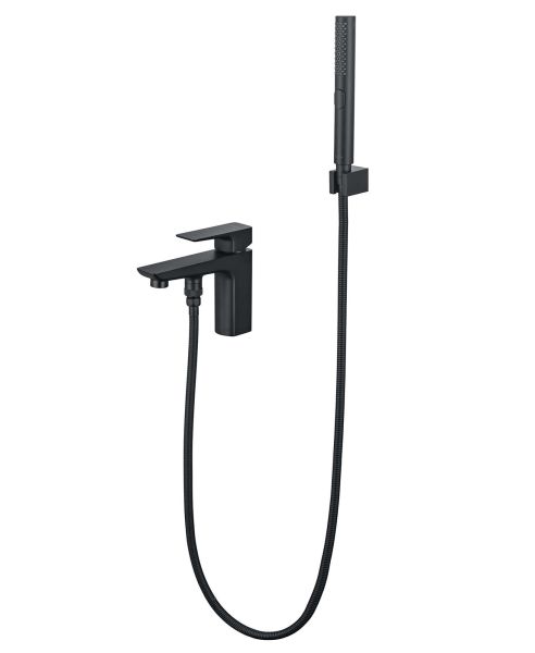 Смеситель на борт ванны Aquatek Вега AQ1044MB чёрный матовый