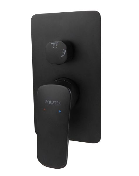 Душевой комплект Aquatek Вега AQ1075MB чёрный матовый