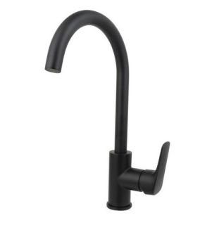 Смеситель для кухни Aquatek Вега AQ1082MB чёрный матовый