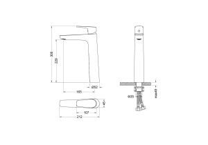 Смеситель для раковины Aquatek Бетта AQ1104CR хром