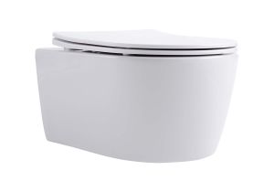 Унитаз подвесной Aquatek Европа AQ1106T-00 безободковый с сиденьем Soft Close белый