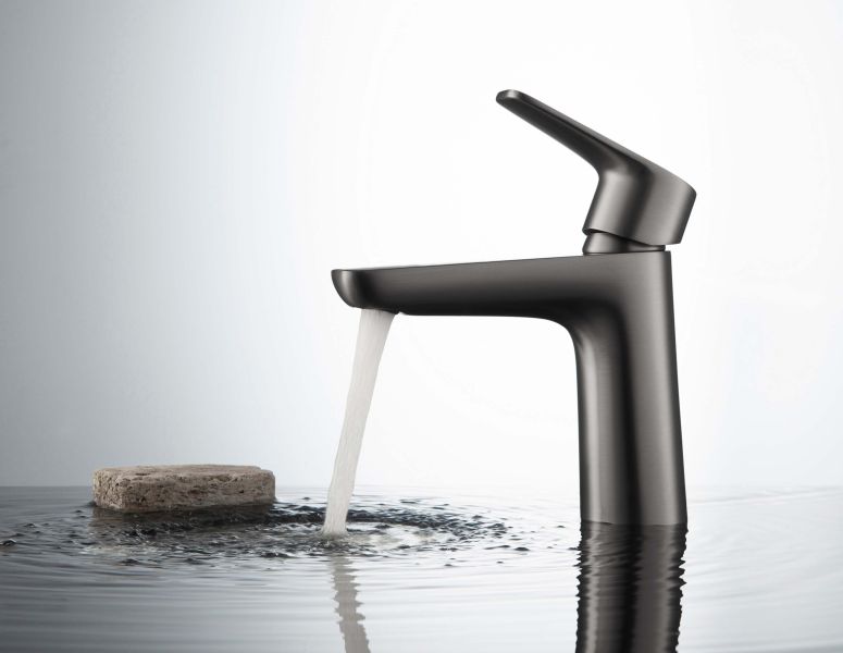 Смеситель для раковины Aquatek Бетта AQ1110BGM шлифованный чёрный хром