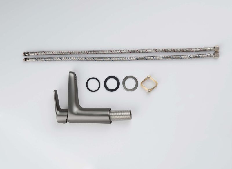 Смеситель для раковины Aquatek Бетта AQ1110BGM шлифованный чёрный хром