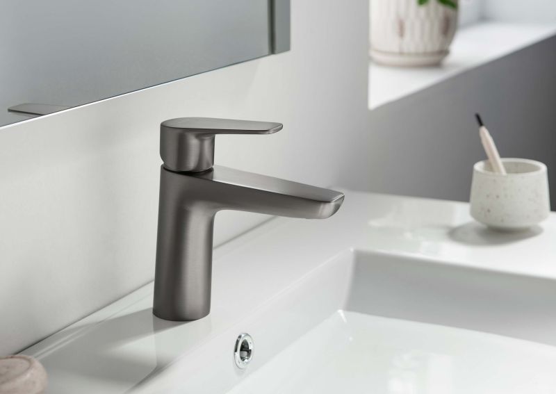 Смеситель для раковины Aquatek Бетта AQ1110BGM шлифованный чёрный хром