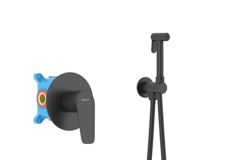 Гигиенический ручной душ Aquatek Бетта AQ1119MB черный
