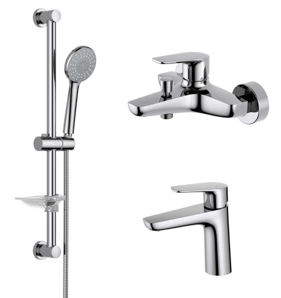 Комплект для ванны Aquatek Бетта AQ1130CR 3 в 1 AQ1110CR+AQ1140CR+AQ2013CR хром