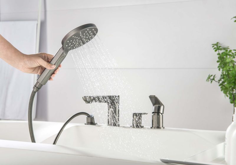 Смеситель на борт ванны Aquatek Бетта AQ1148BGM оружейная сталь