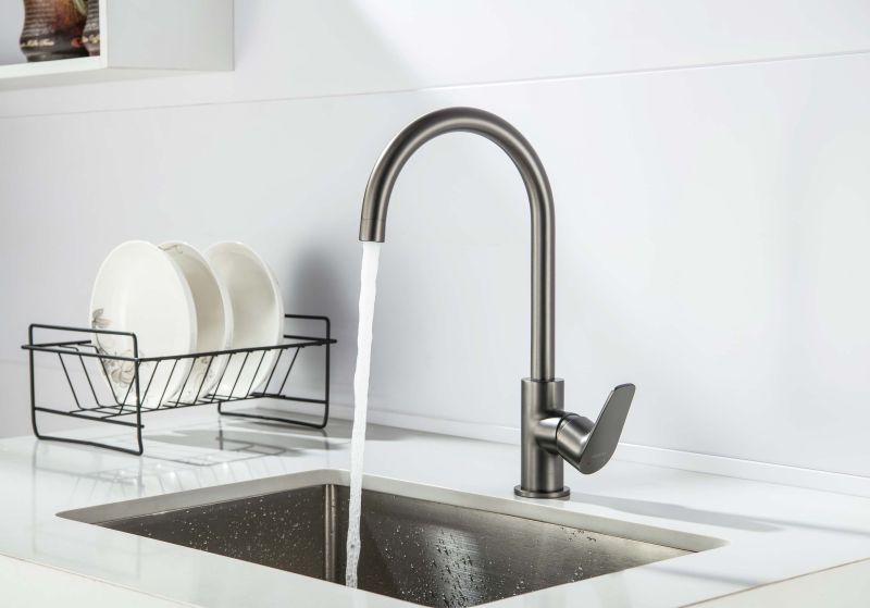 Смеситель для кухни Aquatek Бетта AQ1182BGM оружейная сталь