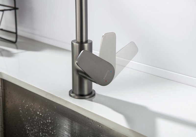 Смеситель для кухни Aquatek Бетта AQ1182BGM оружейная сталь