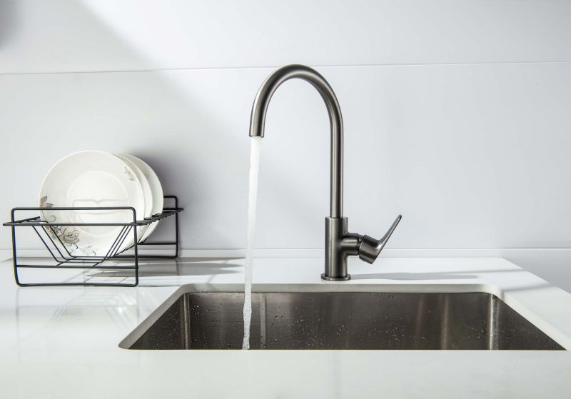 Смеситель для кухни Aquatek Бетта AQ1182BGM оружейная сталь