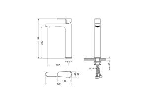 Смеситель для раковины Aquatek Оберон AQ1204CR хром