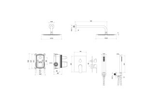 Душевая система Aquatek Оберон AQ1272CR хром