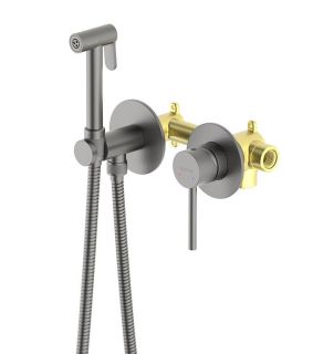 Гигиенический душ со смесителем Aquatek Европа AQ1319BGM шлифованный чёрный хром Гигиенический душ со смесителем Aquatek Европа AQ1319BGM шлифованный чёрный хром