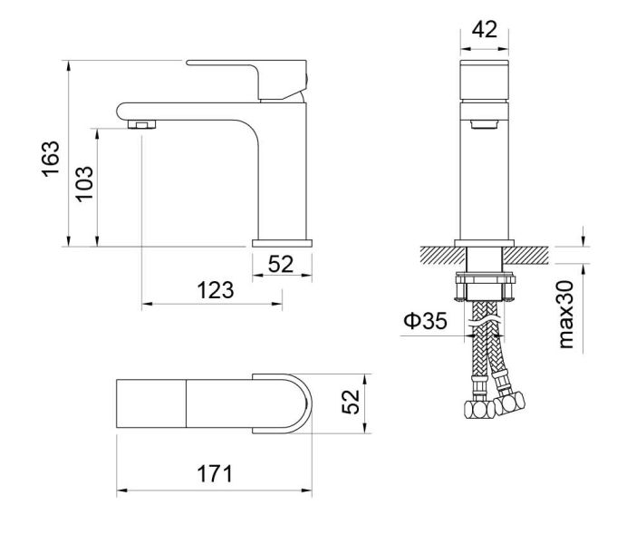 Комплект для ванны Aquatek Лира AQ1430CR 3 в 1 AQ1410CR+AQ1440CR+AQ2018CR хром