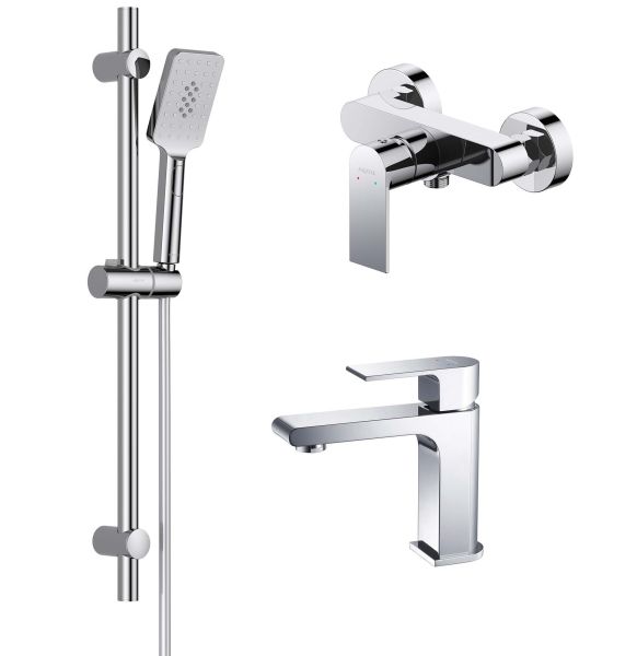 Комплект для ванны Aquatek Лира AQ1431CR 3 в 1 AQ1410CR+AQ1460CR+AQ2018CR хром