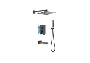Душевая система Aquatek Либра AQ1673MB черный