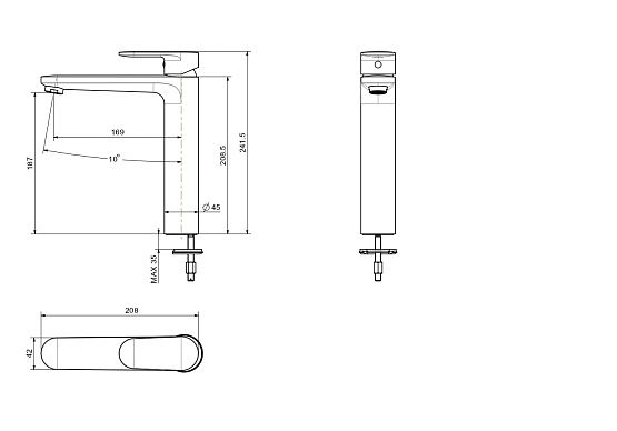 Смеситель для раковины Aquatek Ника AQ1804CR хром