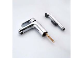 Смеситель для раковины с гигиеническим душем Aquatek Ника AQ1812CR хром Смеситель для раковины с гигиеническим душем Aquatek Ника AQ1812CR хром