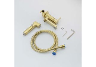 Гигиенический душ со смесителем Aquatek Ника AQ1819BG золото Гигиенический душ со смесителем Aquatek Ника AQ1819BG золото