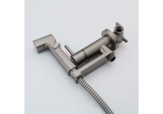 Гигиенический душ со смесителем Aquatek Ника AQ1819BGM оружейная сталь Гигиенический душ со смесителем Aquatek Ника AQ1819BGM оружейная сталь