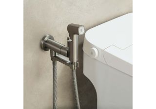 Гигиенический душ со смесителем Aquatek Ника AQ1819BGM оружейная сталь Гигиенический душ со смесителем Aquatek Ника AQ1819BGM оружейная сталь