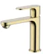 Смеситель для раковины Aquatek Альфа AQ1910BG золото шлифованное