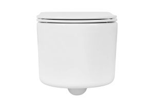 Унитаз подвесной Aquatek Мия AQ2004T-00 безободковый с легкосъемным сиденьем Soft Close смыв торнадо