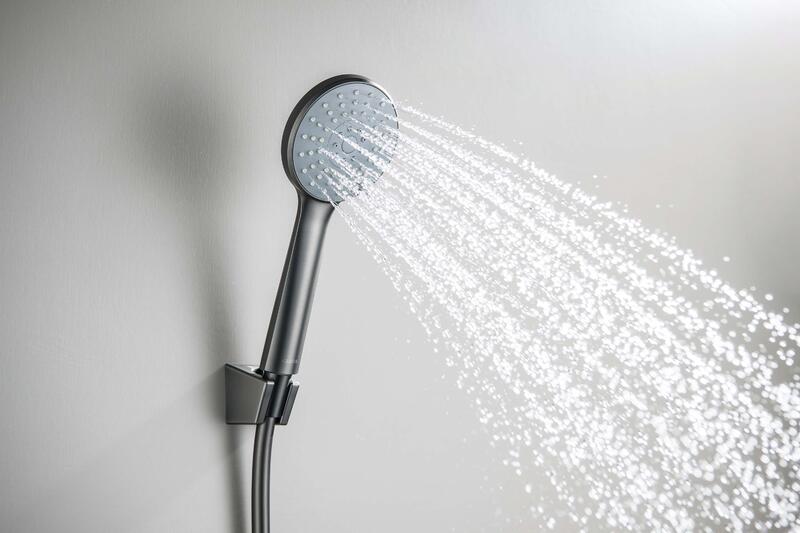 Душевая лейка Aquatek Бетта AQ2032BGM шлифованный чёрный хром