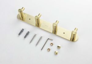 Планка с четырьмя крючками Aquatek Европа AQ4123BG шлифованное золото