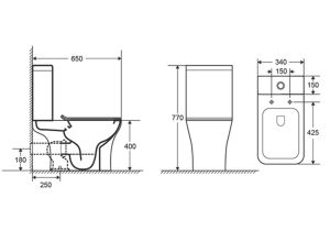 Унитаз напольный Aquatek Optima Square AQ4411-00 безободковый белый