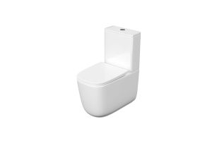 Унитаз напольный Aquatek Optima Plus Square AQ4451-00 смыв торнадо безободковый белый