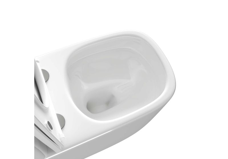Унитаз напольный Aquatek Optima Plus Square AQ4451-00 смыв торнадо безободковый белый
