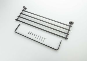 Полка для полотенец Aquatek Бетта AQ4615BGM оружейная сталь