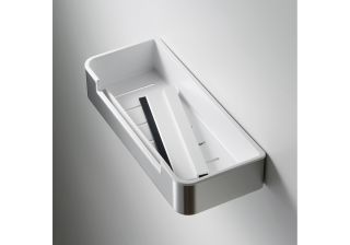 Полка для душа Aquatek AQ4966CR со стеклоочистителем хром